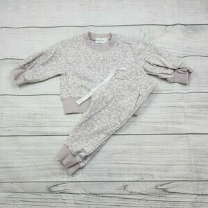 0/3m Jamie Kay Periwinkle Floral Penny Sweat Set